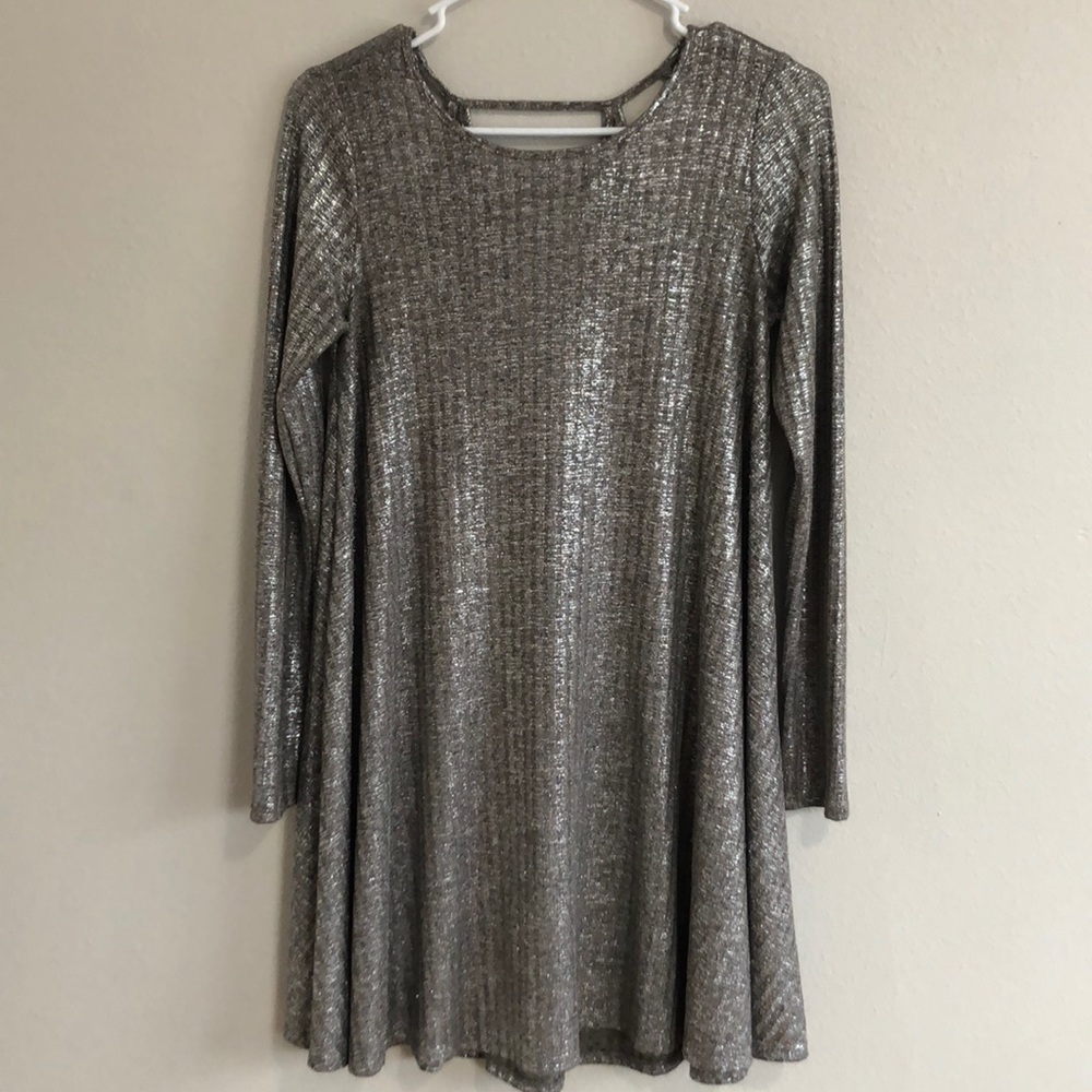 Silver swing dress